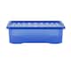 image 3 of Wham Crystal 5 x 32L Stackable Plastic Storage Boxes with Lids Blue