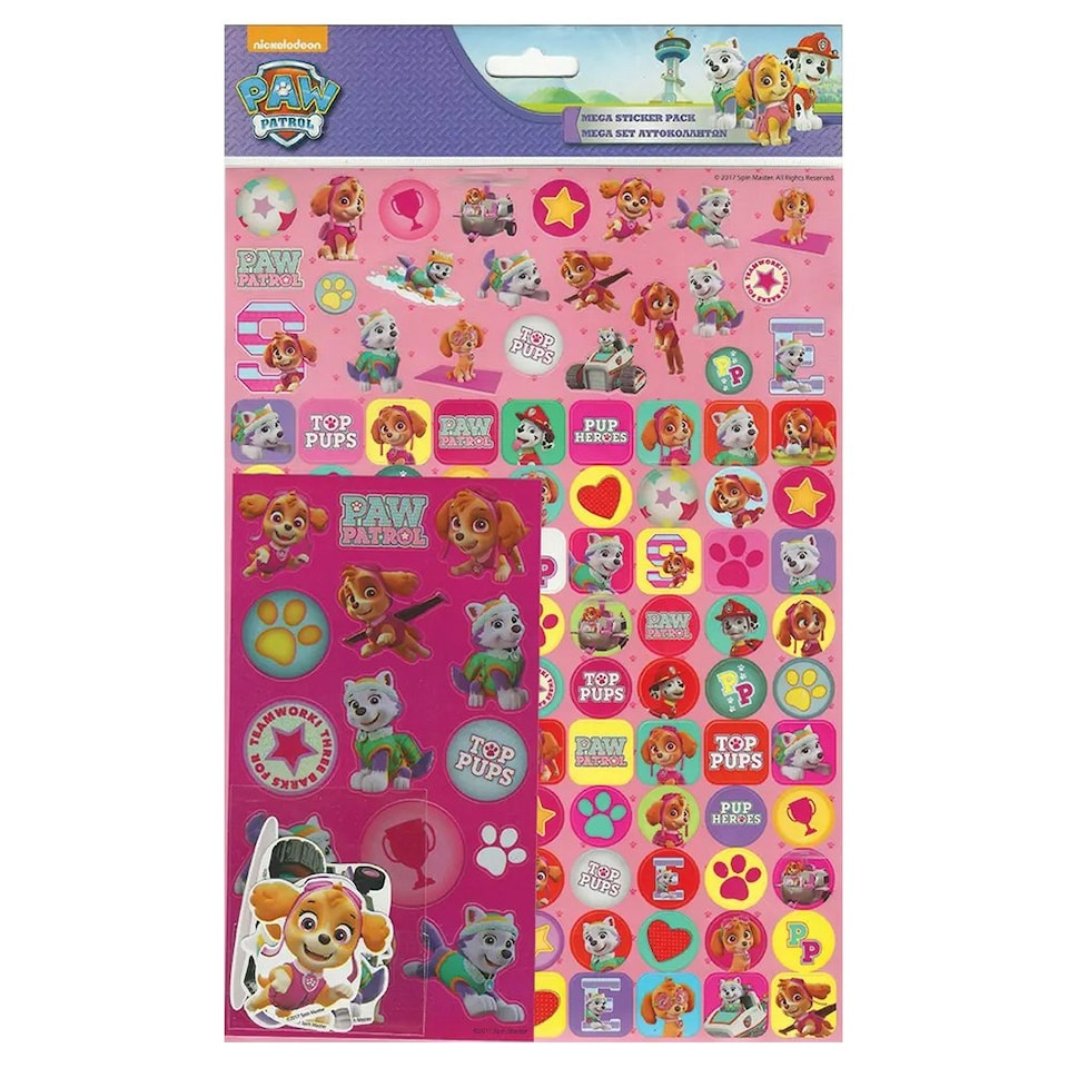 Paw Patrol Mega Stickers - Multicoloured - One Size