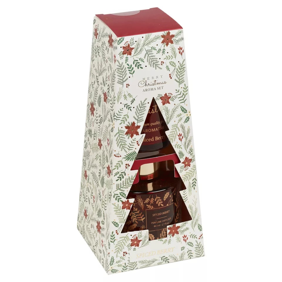 image 1 of 80ml Reed Diffuser Christmas Tree Gift Set | Multi | Velvet Vanilla | 1