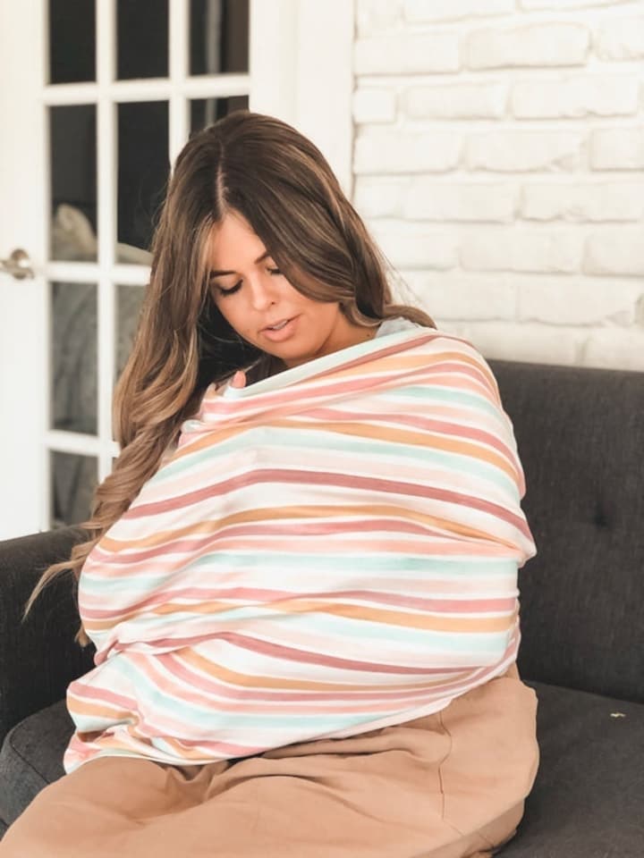 image 1 of Copper Pearl Nursing & Car Seat Cover Enchanted