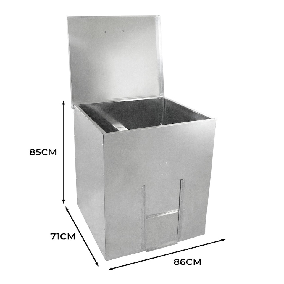 image 1 of Galvanised Coal Bunker - 350kg