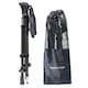 image 2 of Folding Carbon Pole Pair Lightweight Compact 5 Section Hiking Trekking Sticks | Black | Black | One Size | 2