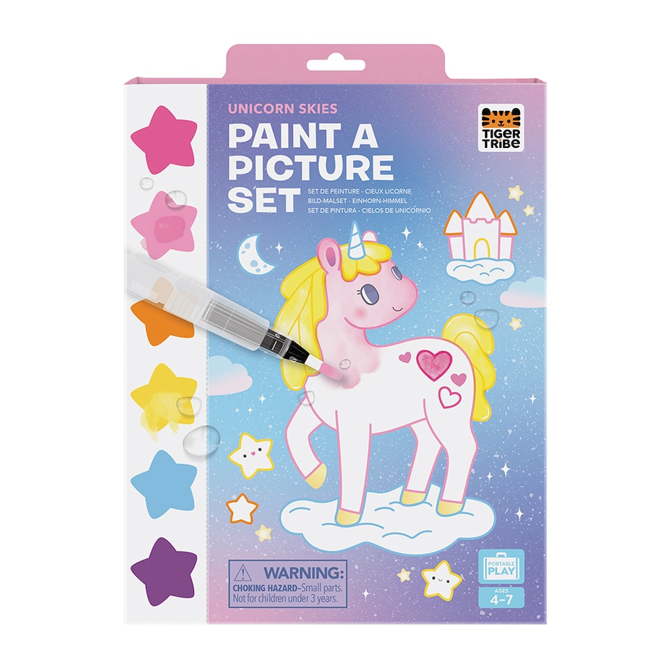 image 1 of Paint A Picture Set - Unicorn Skies