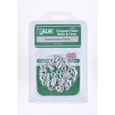ALM Bolts & Nuts (Pack of 20) | Silver | Silver | One Size | 1