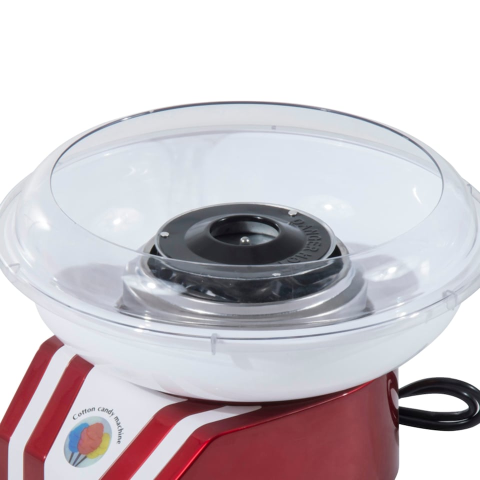 image 1 of HOMCOM Cotton Candy Maker Machine Gadgetry Electric Making Candy Floss Red
