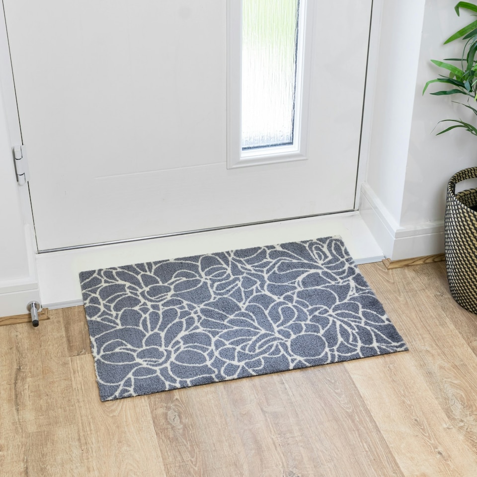 image 1 of JVL Mega Doormat - 50x75cm, Floral