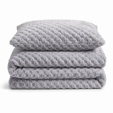 Velosso Chunky Popcorn Faux Rabbit Fur Duvet Cover Set