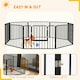 image 8 of PawHut 60cm 8 Panels Heavy-Duty Dog Playpen for Small Dogs