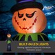 image 3 of Outsunny 8FT Tall Halloween Inflatable Pumpkin Ghost in A Hat, Blow-Up Outdoor Halloween Decoration with LED Lights for Lawn, Garden, Party