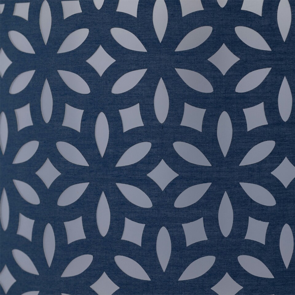 image 1 of Navy Blue Laser Cut 25cm Pendant Lightshade Blue