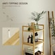 image 6 of HOMCOM 5-Tier Bamboo Bathroom Storage Shelf with Adjustable Rack, Natural