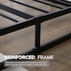 image 6 of Double Bed Frame Extra Strong Platform Metal Frame Bedroom Easy Build