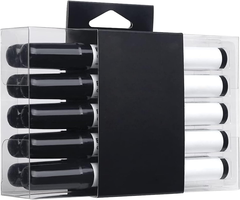 image 1 of KAV Tabletop Self Stick Flipchart Paper Pad with Dry Erase Pens, 58.5x50cm Plain 20 Sheets with Non-Toxic Markers for White Boards