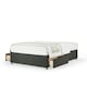 image 1 of Neptune Spring Charcoal Linen 2 Drawer Divan Set Small Double