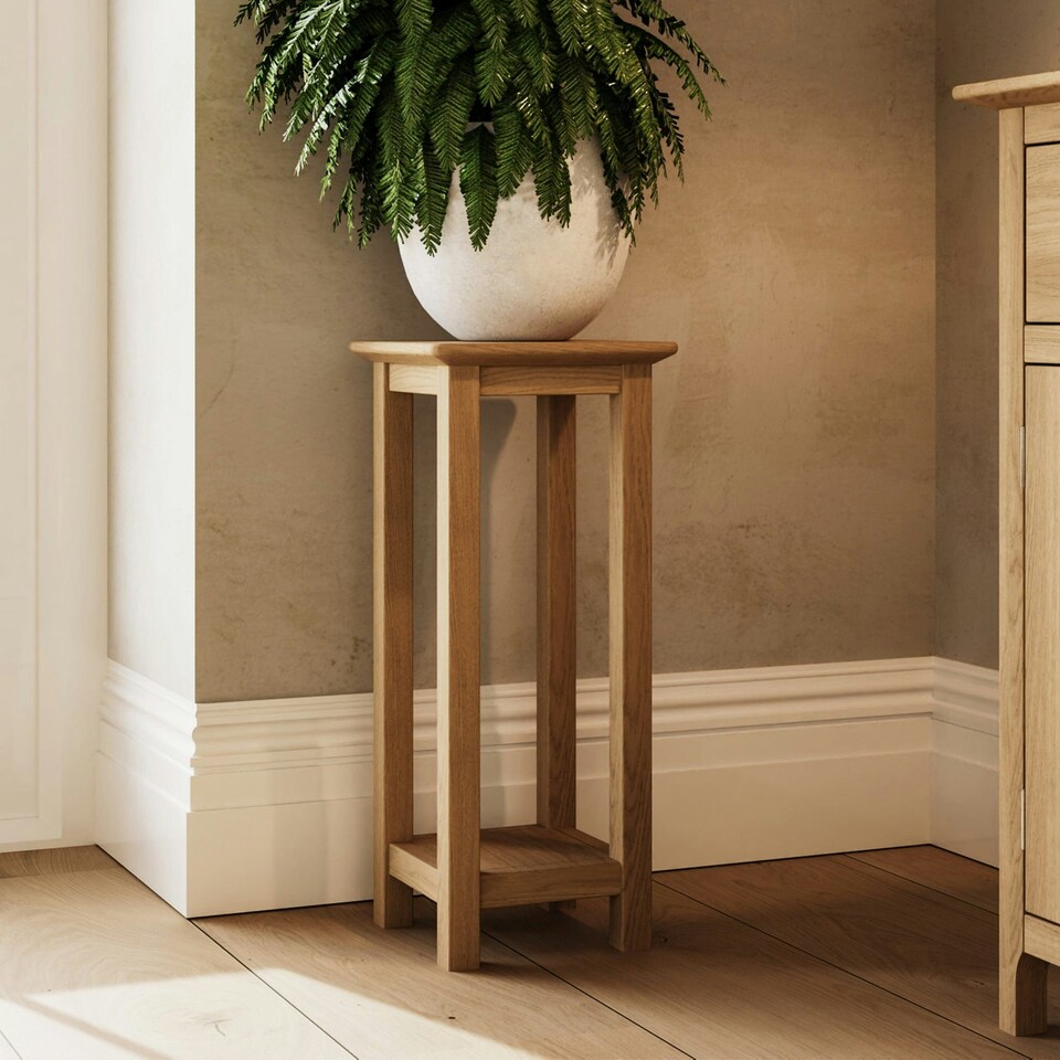 image 1 of Taberno Oak End Side Table Natural Oak Brown