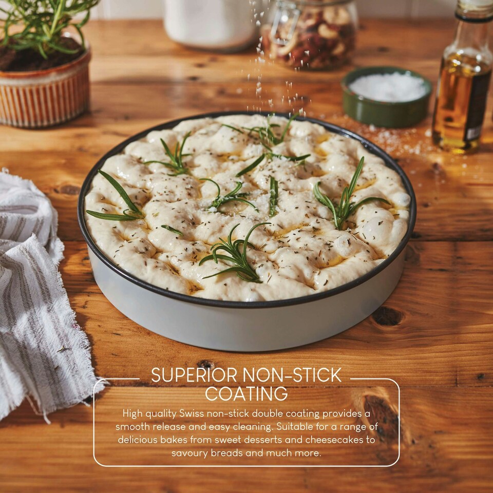 image 1 of PushPan 9 Inch Deep Cake Tin Grey/Pewter