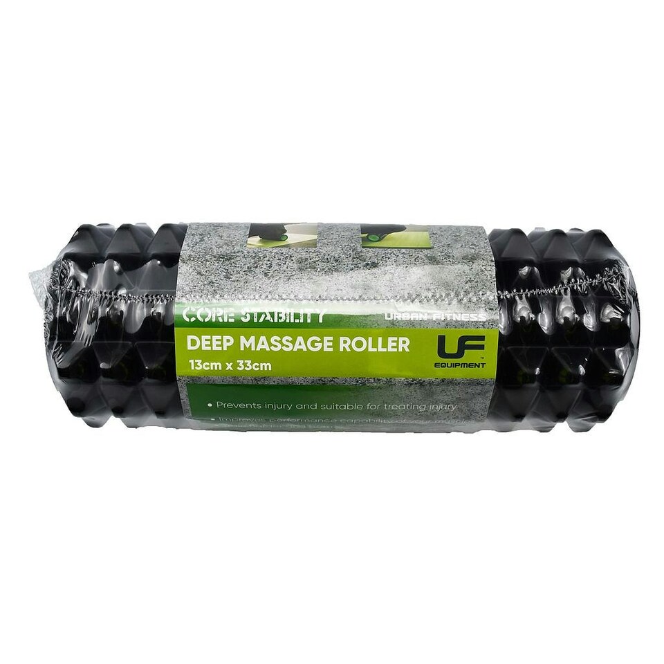 image 1 of Urban Fitness Equipment Massage Roller - Black/Green - One Size