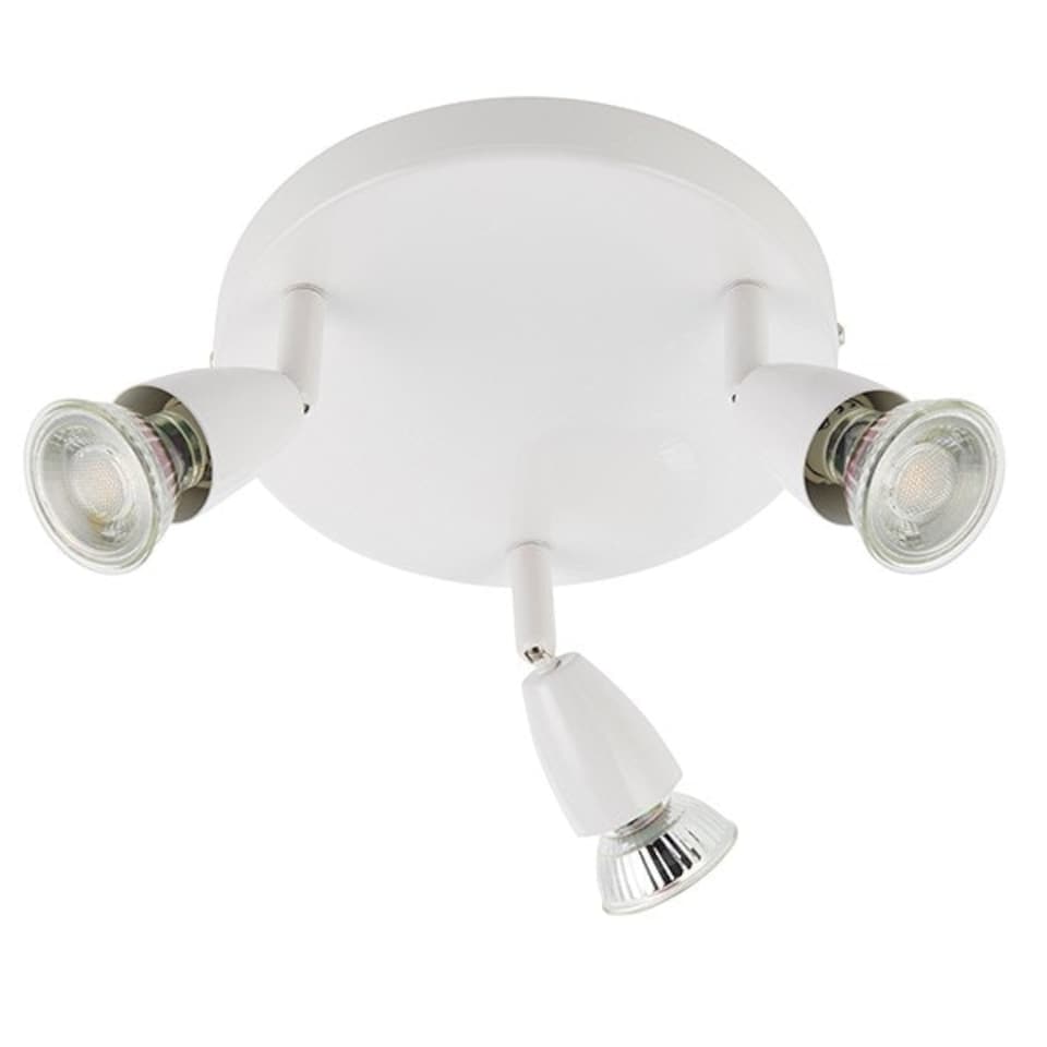 image 1 of Amalfi 3 Light Adjustable Spotlight Gloss White, GU10
