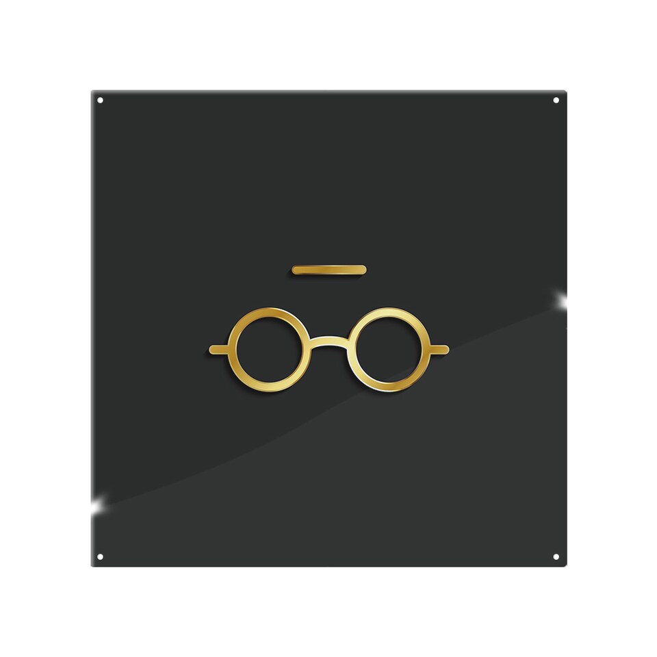 image 1 of Unread Gold Splash Back | White
