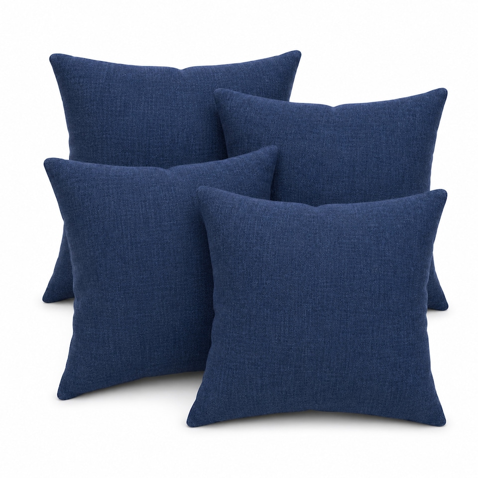 image 1 of Covers&All Sunbrella Throw Pillows Pack Of 4, Square 12 x 12, Spectrum Indigo