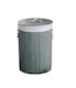 image 1 of Round Bamboo Laundry Basket Grey | Grey