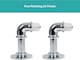 image 5 of Lister Cartwright 25mm Chrome Industrial Pipe Extendable Curtain Pole Heavy Duty Metal Curtain Rod(120-320 cm)