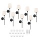 image 1 of Omniance Monaco Rechargeable Wireless Wall Lights with Remote | Black