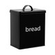 image 4 of 5pc Black Kitchen Canister Set Bread Biscuits Tea Sugar Coffee | Black