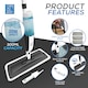 image 6 of Spray Mop with Washable Pads Floor Mop with Spray Swivel Head Wet and Dry Free Scraper