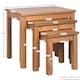 image 2 of Vida Designs Oakridge Set of 3 Nest of Tables Sofa Side End Table, Oak