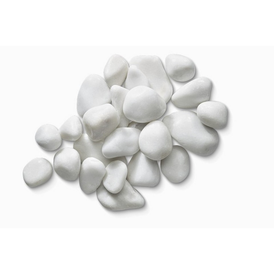 image 1 of 20-40mm Round White Pebbles - Premium Aggregate Bulk Bag - 850 kilos