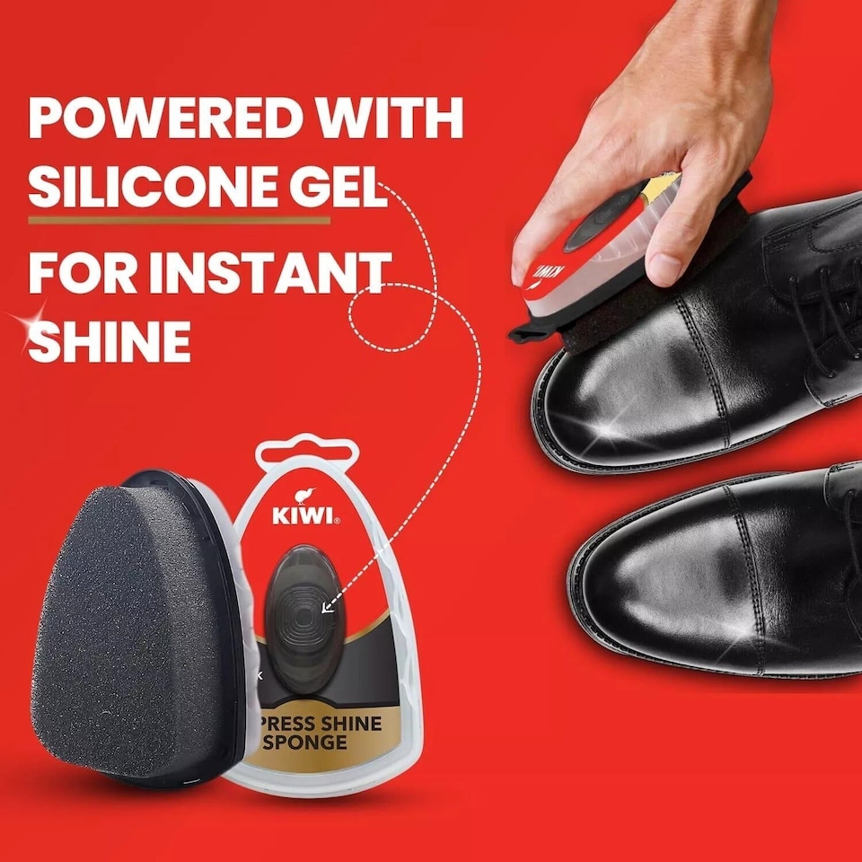image 1 of Kiwi Express Shine Sponge - Instant Buff-Free Gloss for Smooth Leather