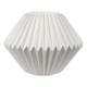 image 1 of ValueLights Astrid Geometric Origami Hexagon Pleat Lamp Shade | White