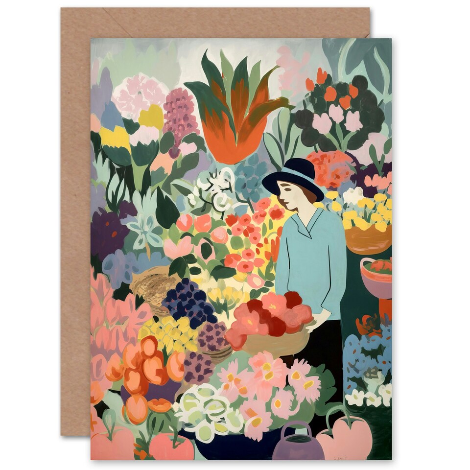 image 1 of Mothers Day Card Mum Pastel Flower Market Thinking Of You Card