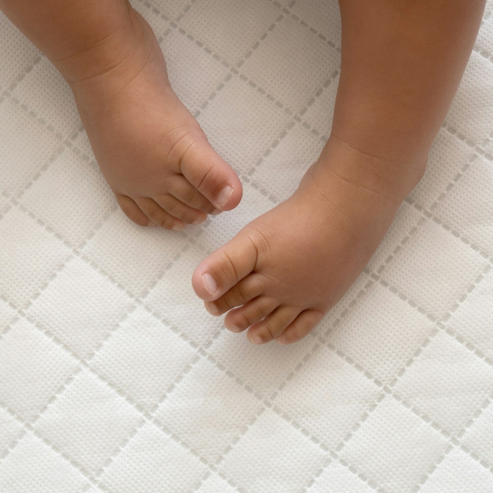 image 1 of Clair de Lune Quilted Wicker Moses basket Mattress