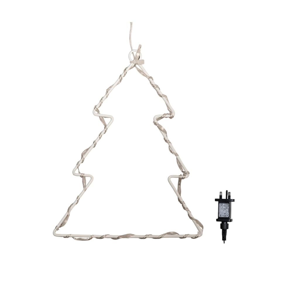 image 1 of 1.2m x 1.2m FlexiBrights Christmas Tree Curtain Lights with 258 Warm White LEDs