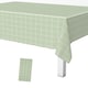 image 1 of Checkered Rectangular Tablecloth, PVC Plastic Table Cover - 137x180cm