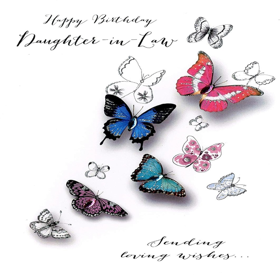 image 1 of Daughter-In-Law Birthday Embellished Greeting Card Joie De Vivre Range Cards