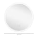 image 5 of kleankin Round Bathroom Mirror with LED Lights, Wall-Mounted Dimmable Makeup Mirror with 3 Temperature Colours, Defogging Film