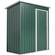 image 1 of Outsunny 5 x 3ft Garden Storage Shed with Sliding Door and Sloped Roof, Lean to Outdoor Equipment Tool Shed for Garden, Green
