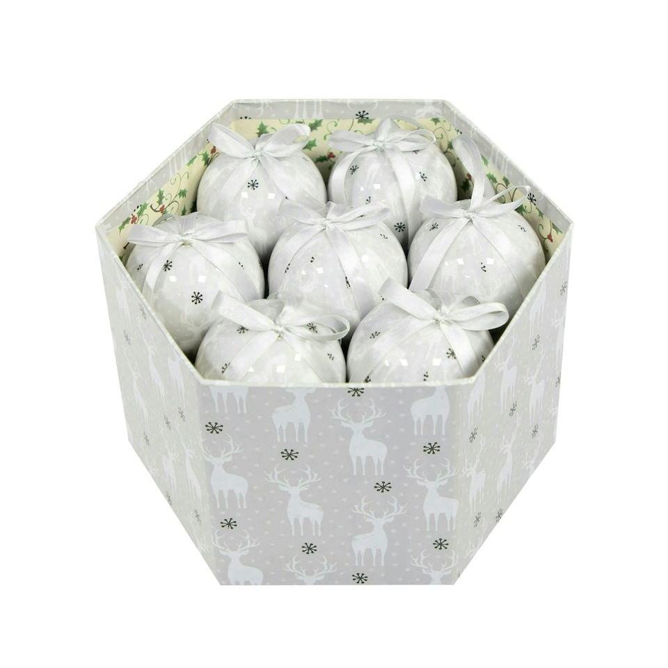 image 1 of The Christmas Workshop Set of 14 Christmas Reindeer Baubles