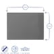 image 3 of Harbour Housewares Glass Placemats - 6pc - Clear - 40 x 30cm - Heat-Resistant Dining Set Clear