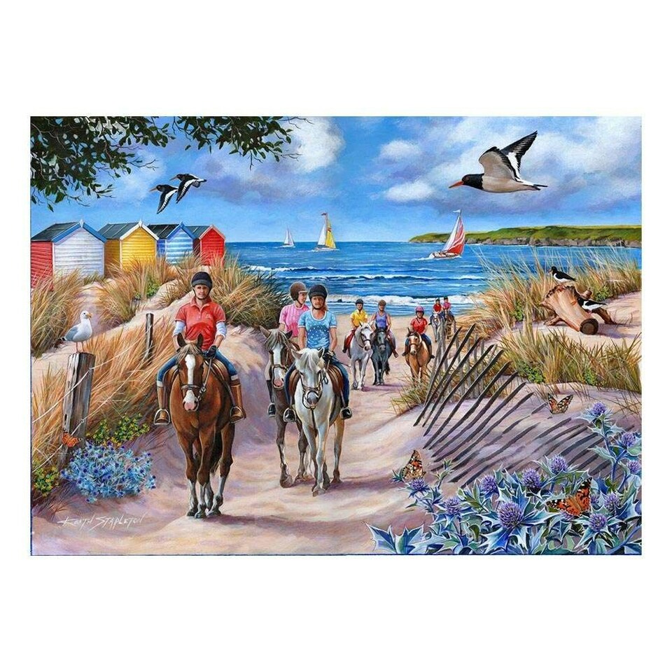The House of Puzzles, Sea Horses - BIG 500 Piece Jigsaw Puzzle