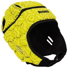 Rhino Pro Head Guard Junior - Yellow - Medium - Rugby - RRP221YMB Yellow