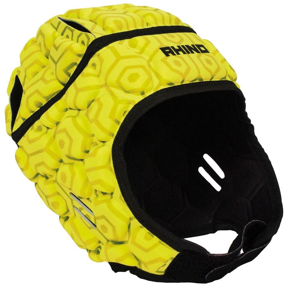 Rhino Pro Head Guard Junior - Yellow - Medium - Rugby - RRP221YMB Yellow