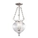 image 1 of Finsbury Park 3 Light Small Ceiling Lantern Pendant Polished Nickel, E14