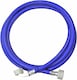 image 1 of SPARES2GO Universal Washing Machine / Dishwasher Fill Hose Cold Water Inlet Feed Pipe (2.5 Metre)