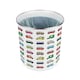 image 3 of Campervan Print Food Waste Caddy - Metal 2L Decorative Kitchen Compost Bin
