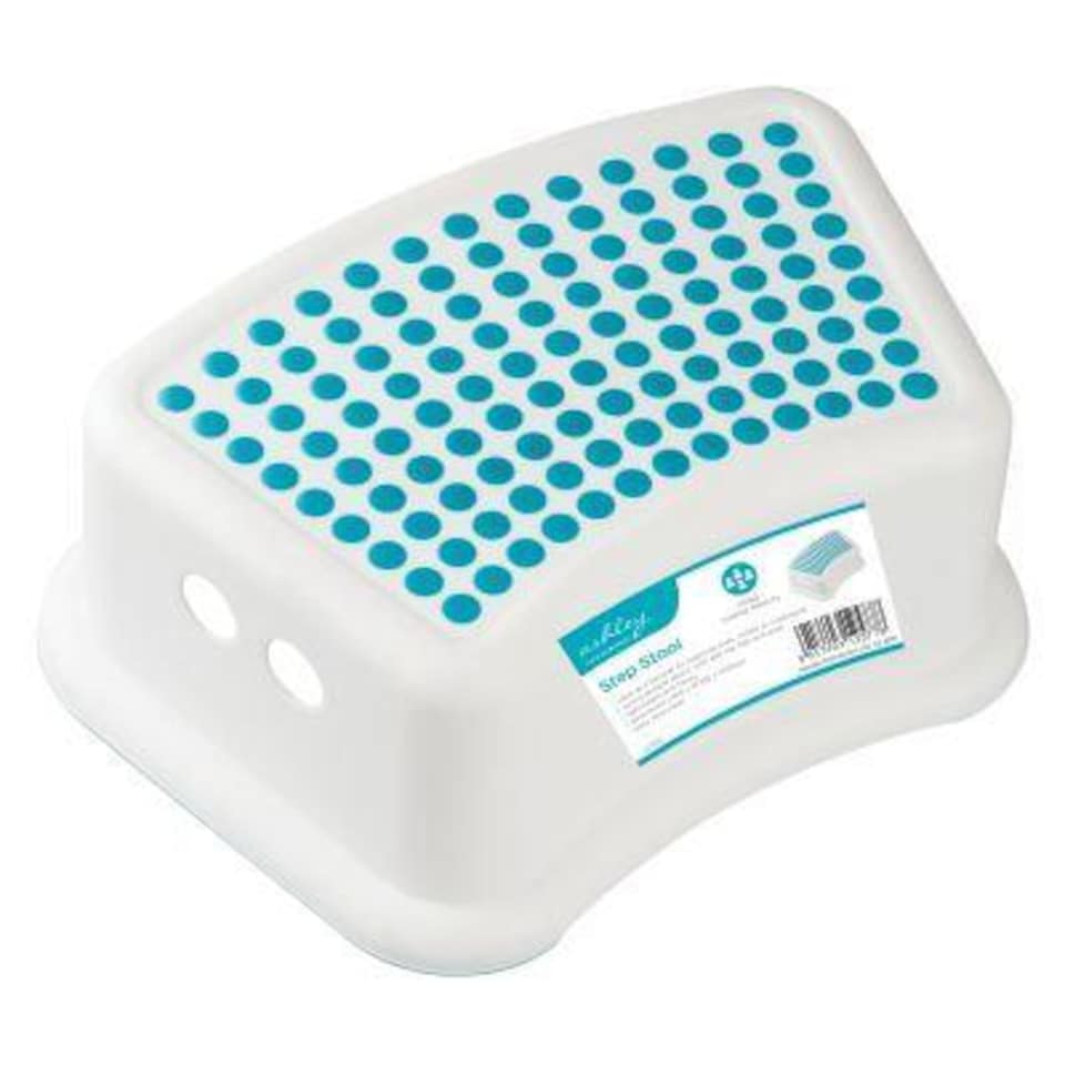 Ashley Anti-Slip Step Stool - 36cm x 26cm x 13.5cm - White