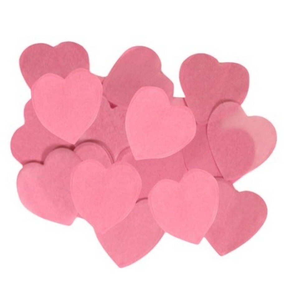 Oaktree Tissue Paper Heart Confetti - Pink - One Size